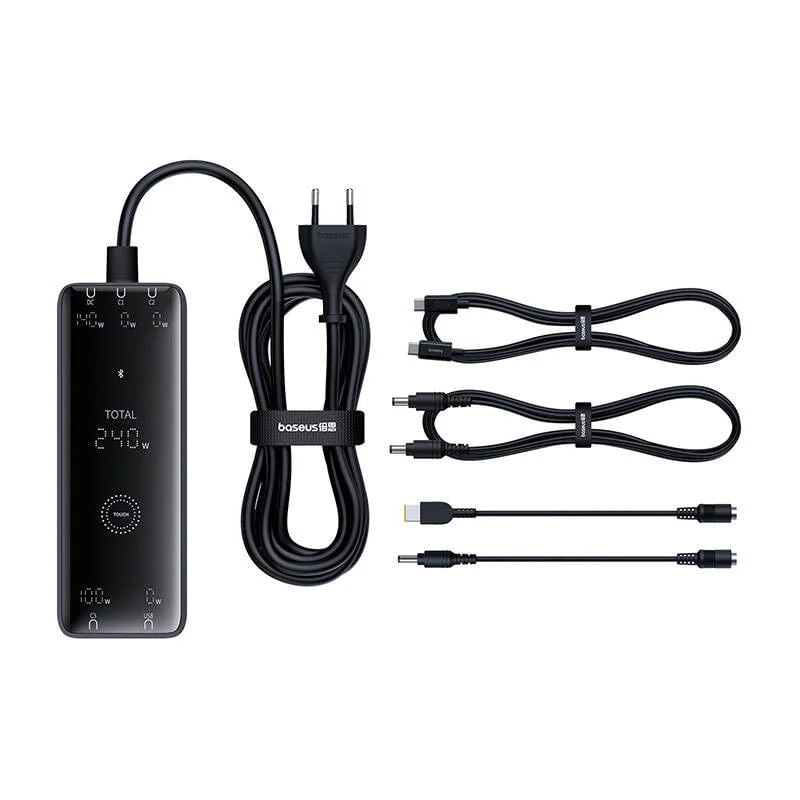Laptop, Telefoane si Tablete - Laptopuri si accesorii - Accesorii Laptop - Docking stations - Docking Station Baseus Digital GaN Intelligent Desktop 240W Negru - Infinity.ro