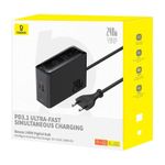 Laptop, Telefoane si Tablete - Laptopuri si accesorii - Accesorii Laptop - Docking stations - Docking Station Baseus Digital GaN Intelligent Desktop 240W Negru - Infinity.ro