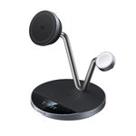 Laptop, Telefoane si Tablete - Telefoane mobile si accesorii - Accesorii Telefoane - Incarcatoare telefoane - Incarcator Wireless Anker Prime 3-in-1 MagGo AirCool, Qi2 25W, Negru - Infinity.ro