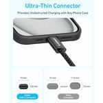 Laptop, Telefoane si Tablete - Telefoane mobile si accesorii - Accesorii Telefoane - Cabluri si adaptoare telefoane - Cablu Anker Zolo USB-C la USB-C, 240W, 1.8m, Negru - Infinity.ro