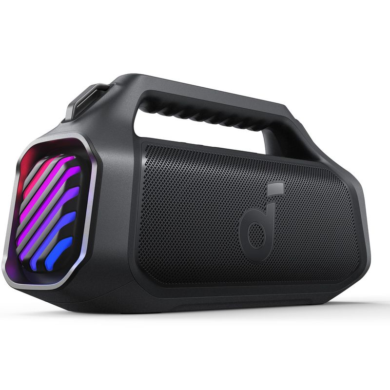 TV, Audio-Video si Foto - Portabile audio - Boxe portabile - Boxa portabila Anker Soundcore Boom 2 Plus, 140W, BassUp 2.0, IPX7, Lumini RGB, Baterie externa, Bluetooth 5.3, Negru - Infinity.ro