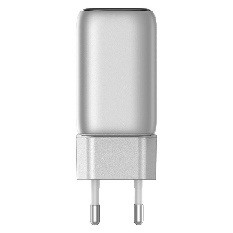 Laptop, Telefoane si Tablete - Telefoane mobile si accesorii - Accesorii Telefoane - Incarcatoare telefoane - Incarcator retea Anker 100W, 2x USB-C, 1x USB-A, Smart-Display, Argintiu - Infinity.ro