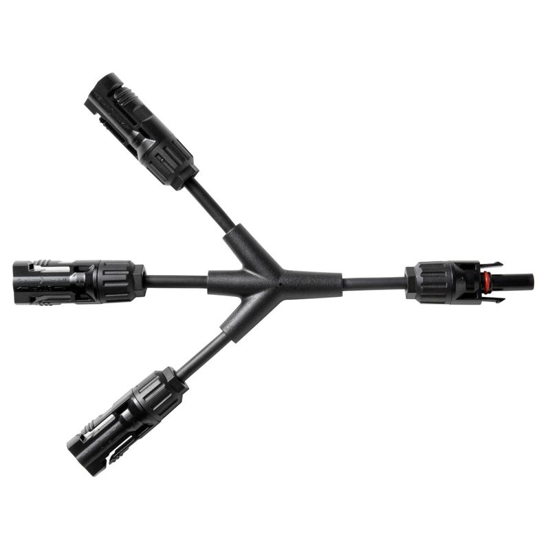 Casa si Gradina - Electrice - Panouri solare si accesorii - Accesorii panouri solare - Cablu conector de incarcare solara Anker Solix MC4 cu 3 porturi Negru - Infinity.ro