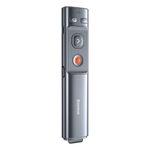 TV, Audio-Video si Foto - Accesorii TV si audio - Telecomenzi - Presenter multifunctional Baseus Orange Dot Wireless, 2.4GHz, USB si USB-C, 250 mAh, Red Laser Pointer, Universal, Gri - Infinity.ro