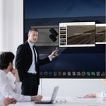 TV, Audio-Video si Foto - Accesorii TV si audio - Telecomenzi - Presenter multifunctional Baseus Orange Dot Wireless, 2.4GHz, USB si USB-C, 250 mAh, Red Laser Pointer, Universal, Gri - Infinity.ro