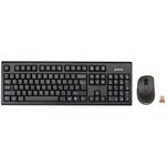 PC, gaming si accesorii - Periferice PC - Tastaturi - Kit Tastatura + Mouse Wireless A4tech 7100N, USB, Negru - Infinity.ro