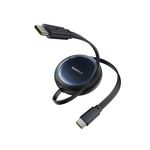 Laptop, Telefoane si Tablete - Telefoane mobile si accesorii - Accesorii Telefoane - Cabluri si adaptoare telefoane - Cablu Retractabil Baseus Nomos 100W USB-C la USB-C 1.5 m Negru - Infinity.ro