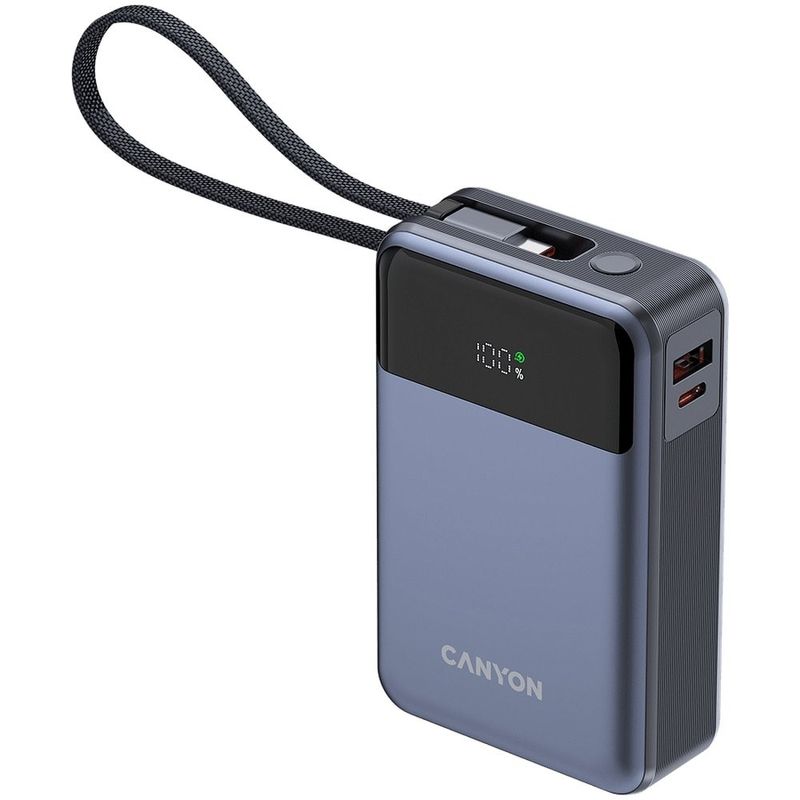 Laptop, Telefoane si Tablete - Telefoane mobile si accesorii - Accesorii Telefoane - Incarcatoare telefoane - Baterie externa CANYON, OnPower 600, 20000 mAh, PD65W, gri inchis - Infinity.ro