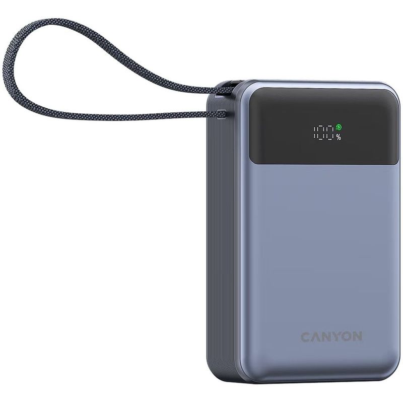 Laptop, Telefoane si Tablete - Telefoane mobile si accesorii - Accesorii Telefoane - Incarcatoare telefoane - Baterie externa CANYON, OnPower 600, 20000 mAh, PD65W, gri inchis - Infinity.ro