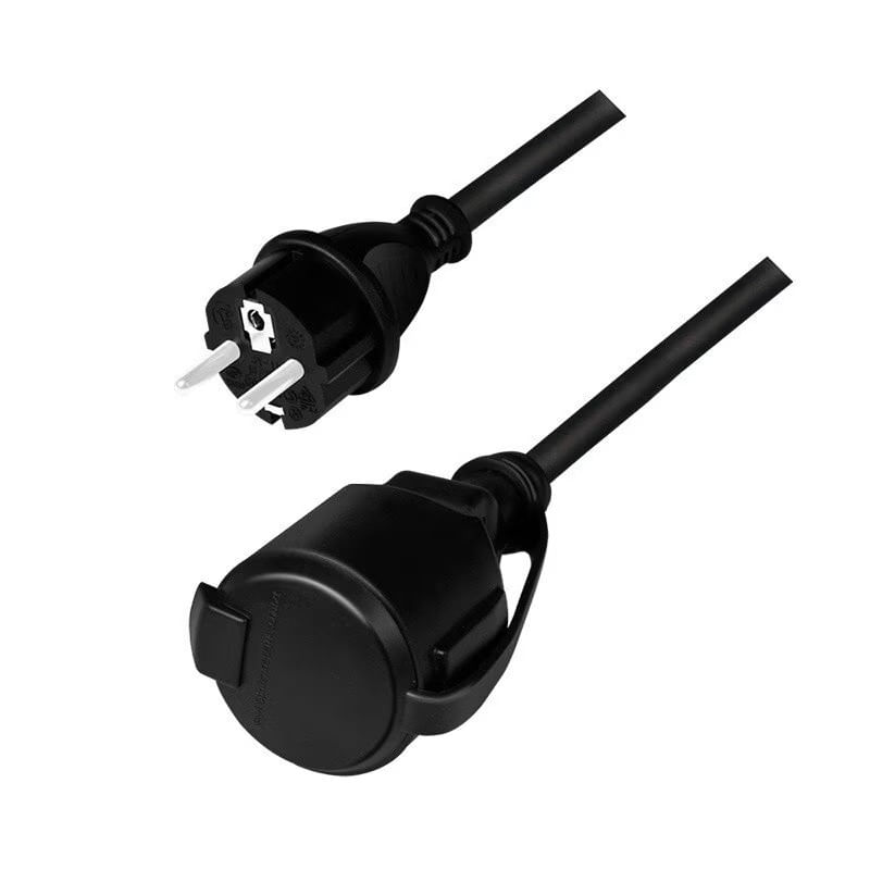 Casa si Gradina - Electrice - Accesorii electrice - Prelungitoare, triple, fise - Cablu de alimentare prelungitor, Schuko, 5m, 3x1.5mm2, 250V / 16A, black, Logilink "LPS102" (timbru verde 0.18 lei) - Infinity.ro