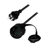 Casa si Gradina - Electrice - Accesorii electrice - Prelungitoare, triple, fise - Cablu de alimentare prelungitor, Schuko, 5m, 3x1.5mm2, 250V / 16A, black, Logilink "LPS102" (timbru verde 0.18 lei) - Infinity.ro