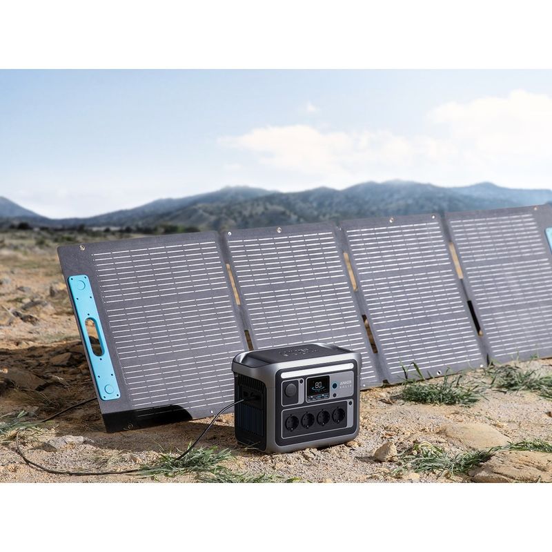 Casa si Gradina - Electrice - Panouri solare si accesorii - Accesorii panouri solare - Statie de alimentare portabila Anker Solix C1000X, 1056Wh, LiFeP04, 1800W, pentru case, camping, autorulote - Infinity.ro