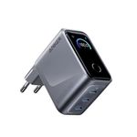 Laptop, Telefoane si Tablete - Telefoane mobile si accesorii - Accesorii Telefoane - Incarcatoare telefoane - Incarcator retea Anker Prime 160W, 3x USB-C, afisaj inteligent, gri - Infinity.ro