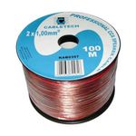 TV, Audio-Video si Foto - Audio Hi-Fi - Accesorii Audio Hi-Fi - Cablu din CCA pentru difuzor, 2 x 1 mm, 100 m, Transparent - Infinity.ro
