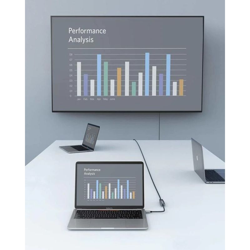 TV, Audio-Video si Foto - Accesorii TV si audio - Cabluri si adaptoare audio - Adaptor Anker 310 USB-C la 4K HDMI, Gri - Infinity.ro