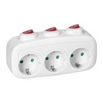 Casa si Gradina - Electrice - Prize - Prelungitor tip spliter cu 3 prize si intrerupator individual pe fiecare priza - Infinity.ro