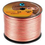 TV, Audio-Video si Foto - Accesorii TV si audio - Cabluri si adaptoare audio - Cablu 10m difuzor 6mm x2 cupru transparent Cabletech KAB0331-10 - Infinity.ro