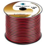 TV, Audio-Video si Foto - Accesorii TV si audio - Cabluri si adaptoare audio - Cablu 10m difuzor cupru 2x0.5mm2 rosu/negru Cabletech KAB0382-10 - Infinity.ro