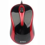 PC, gaming si accesorii - Periferice PC - Mouse - Mouse A4tech N-350-2 cu fir USB optic 1000dpi butoane/scroll 3/1 negru/rosu - Infinity.ro