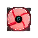 PC, gaming si accesorii - Componente PC - Coolere si Ventilatoare PC - Ventilator SPACER SPFC-120-4P-RD PC 120x120x25 mm RED light Hydraulic Bearing 74CFM conector 4-pin - Infinity.ro