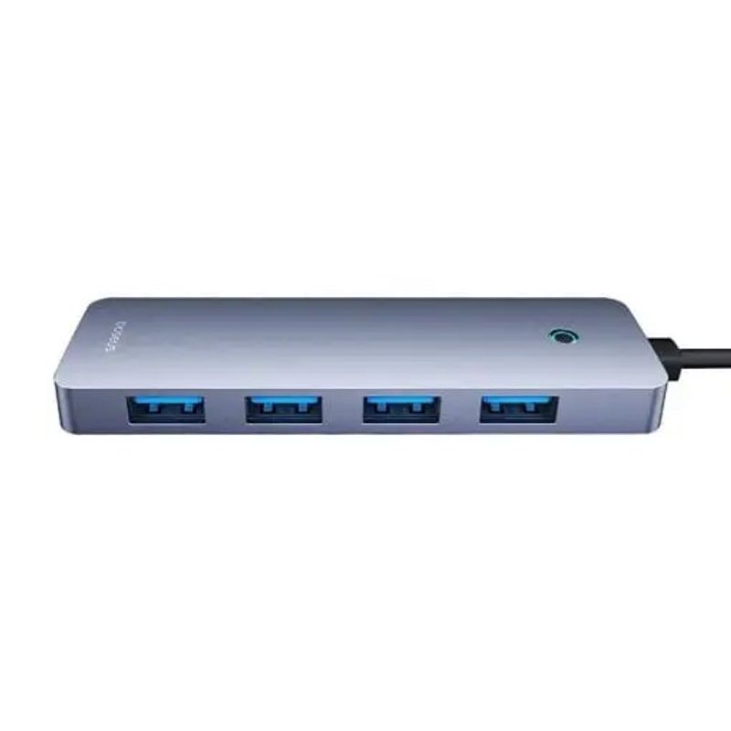 PC, gaming si accesorii - Retelistica - Hub-uri - HUB extern Baseus B0005280B811-02 UltraJoy 4 in 1 input USB output USB Type-C + 4x USB3.0 cablu 100cm gri - Infinity.ro
