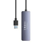 PC, gaming si accesorii - Retelistica - Hub-uri - HUB extern Baseus B0005280B811-02 UltraJoy 4 in 1 input USB output USB Type-C + 4x USB3.0 cablu 100cm gri - Infinity.ro