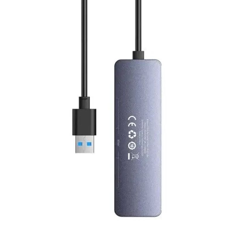 PC, gaming si accesorii - Retelistica - Hub-uri - HUB extern Baseus B0005280B811-02 UltraJoy 4 in 1 input USB output USB Type-C + 4x USB3.0 cablu 100cm gri - Infinity.ro