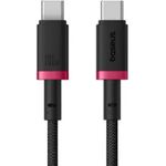 Laptop, Telefoane si Tablete - Telefoane mobile si accesorii - Accesorii Telefoane - Cabluri si adaptoare telefoane - Cablu alimentare-date Baseus Dura Fast Charging Data 1m USB Type-C - USB Type-C 100W braided rosu+negru P10377803U01-01 - Infinity.ro