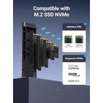 PC, gaming si accesorii - Componente PC - Componente - Hard Disk-uri - RACK extern Ugreen CM767 35267 SSD M.2 NVMe/PCIE 3.0 compatibil cu form factor 2280 /2260 /2242 /2230 cablu 50cm USB-C 3.1 - Infinity.ro