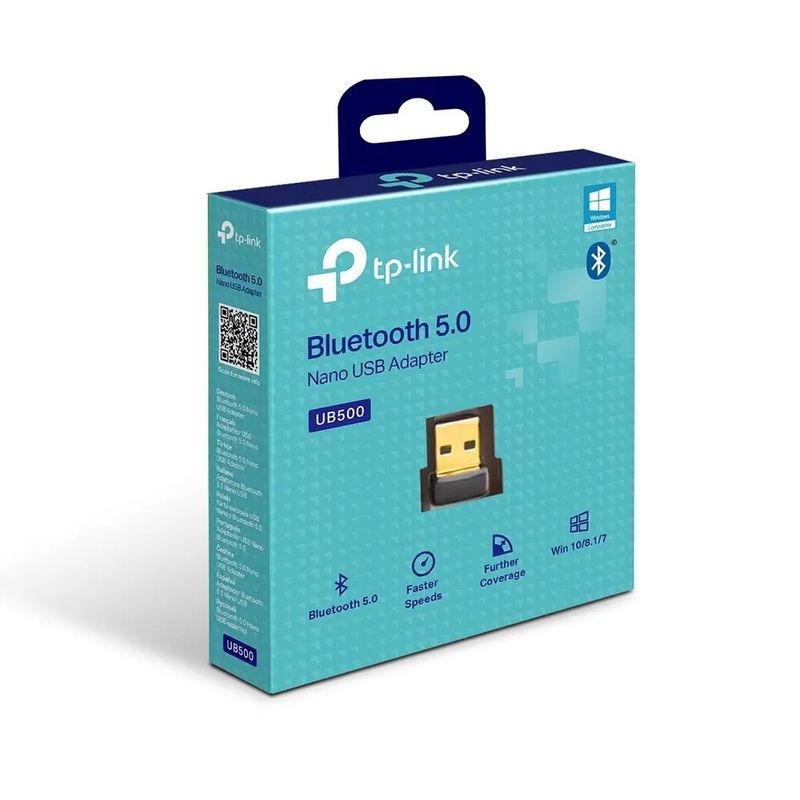 PC, gaming si accesorii - Retelistica - Adaptor Bluetooth v5.0 TP-Link UB500 USB 2.0 max. 10m antena interna - Infinity.ro