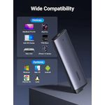 PC, gaming si accesorii - Componente PC - Componente - Hard Disk-uri - RACK extern Ugreen CM767 35267 SSD M.2 NVMe/PCIE 3.0 compatibil cu form factor 2280 /2260 /2242 /2230 cablu 50cm USB-C 3.1 - Infinity.ro