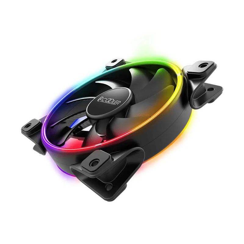 PC, gaming si accesorii - Componente PC - Coolere si Ventilatoare PC - Ventilator PCCOOLER CORONA FRGB 120 PC 120x120x25mm A-RGB LED PWM Hydro Bearing control - Infinity.ro