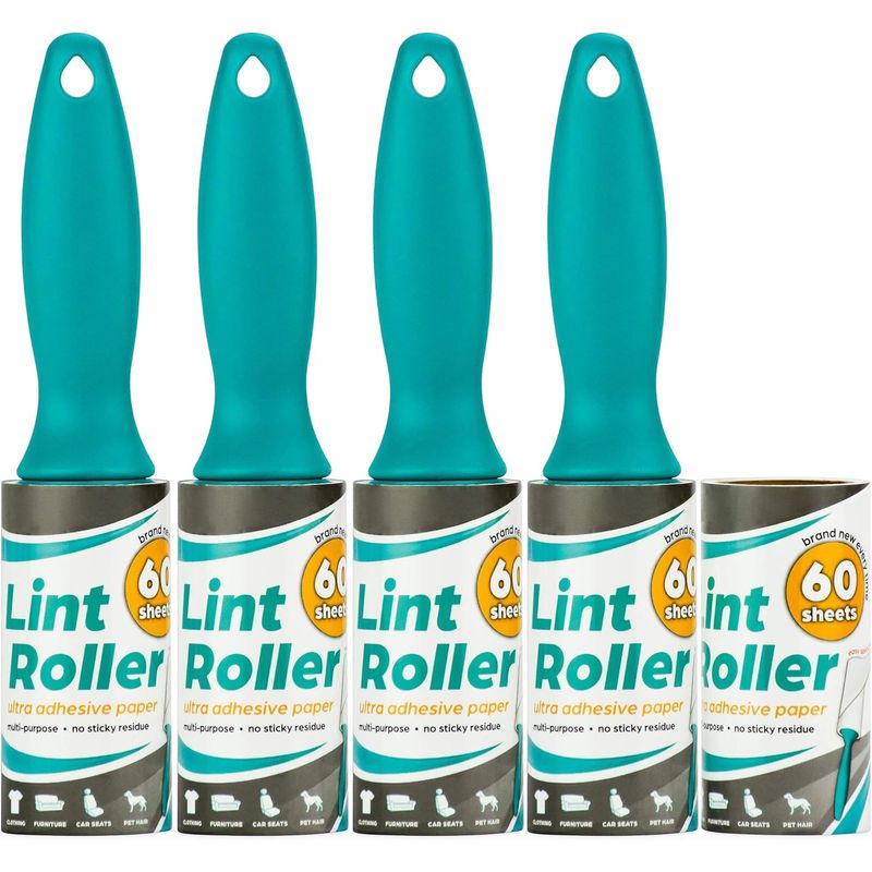 Market - Spalare si intretinere rufe - Produse intretinere textile - Intretinere textile - Set 5 rola adezive, 300 foi, pentru scame si par de animale pentru haine, canapea, covoare si tapiterie - Infinity.ro