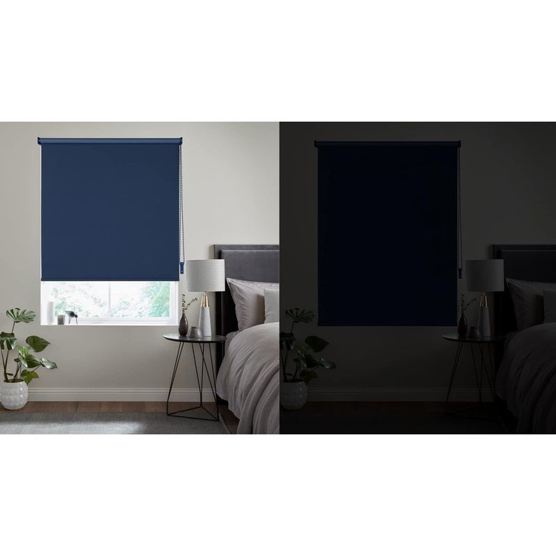 Casa si Gradina - Textile si covoare - Rulouri si jaluzele - Jaluzea tip rulou blackout, 55x160cm, termoizolanta, fara gaurire, pentru dormitor, living, baie - Infinity.ro