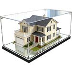 Casa si Gradina - Mobilier - Organizare si depozitare - Cutii depozitare - Cutie vitrina acrilica pentru expunere, cu oglinda, Anti-praf, 20x20x25 cm, compatibila lego, figurine - Infinity.ro