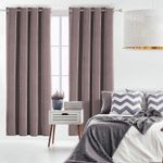 Casa si Gradina - Textile si covoare - Perdele si draperii - Draperii - Set 2 draperii blackout, catifea, 140x145 cm, opacitate 100%, termoizolante fonice pentru dormitor si living, cu inele - Infinity.ro