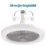 Casa si Gradina - Corpuri si surse de iluminat - Plafoniere, aplice si spoturi - Plafoniera LED, Cu ventilator incorporat si telecomanda, 36W - Infinity.ro