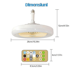 Casa si Gradina - Corpuri si surse de iluminat - Plafoniere, aplice si spoturi - Plafoniera LED, Cu ventilator incorporat si telecomanda, 36W - Infinity.ro