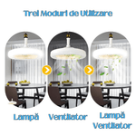 Casa si Gradina - Corpuri si surse de iluminat - Plafoniere, aplice si spoturi - Plafoniera LED, Cu ventilator incorporat si telecomanda, 36W - Infinity.ro