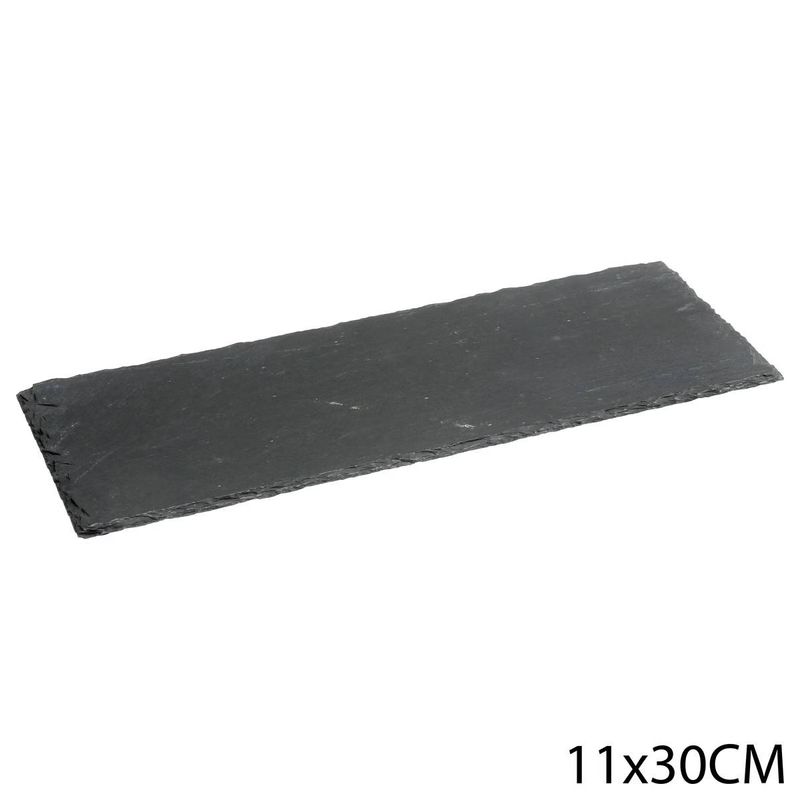Casa si Gradina - Mobilier - Seturi de mobilier - Seturi bucatarie - Platou servire Atmosphera ardezie, 11x30 cm, negru - Infinity.ro