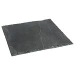 Casa si Gradina - Mobilier - Seturi de mobilier - Seturi bucatarie - Platou servire Atmosphera ardezie, 30x30 cm, negru - Infinity.ro