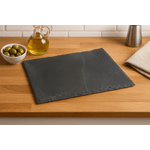 Casa si Gradina - Mobilier - Seturi de mobilier - Seturi bucatarie - Platou servire Atmosphera ardezie, 30x30 cm, negru - Infinity.ro