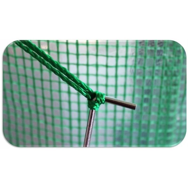 Casa si Gradina - Gradinarit si plante - Sere si solarii - Sera gradina tip tunel 250x400x200 cm, folie PE 140g/m2 UV4, 3 segmente, 6 ferestre rulante, usa blocabila, 10 mp, verde - Infinity.ro