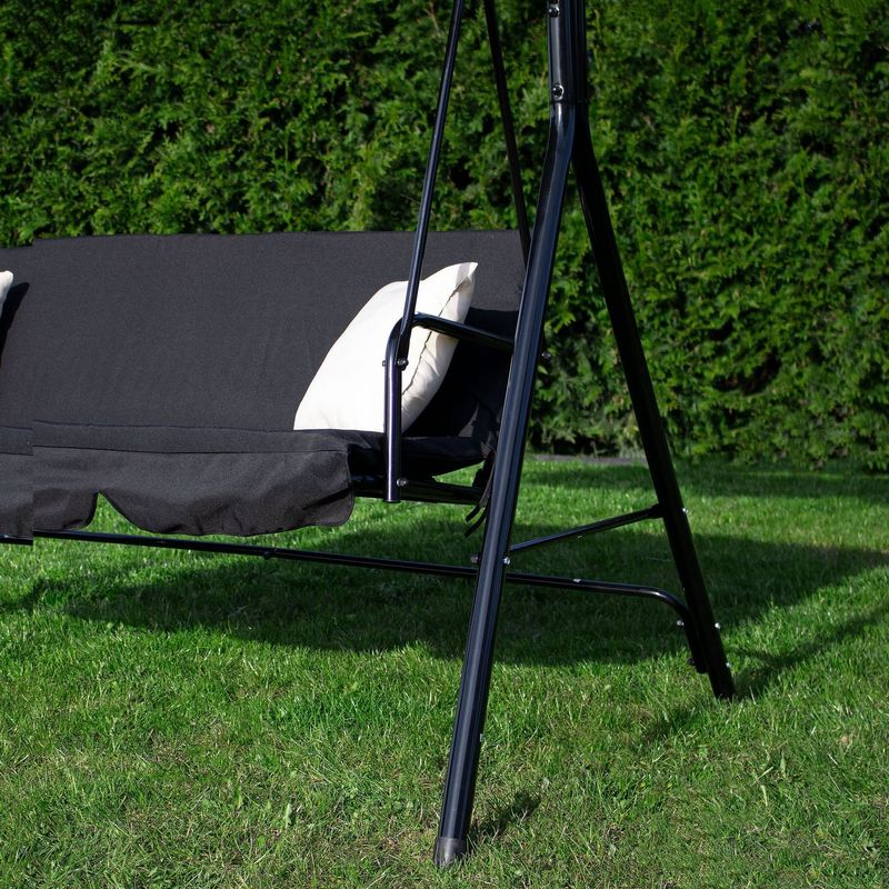Casa si Gradina - Gradina si terasa - Balansoare si hamace - Balansoare - Balansoar leagan 3 persoane Lugano, GS14E, greutate maxima 220kg - Infinity.ro