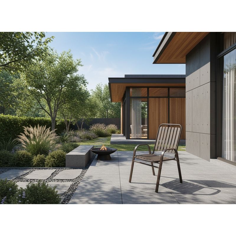 Casa si Gradina - Gradina si terasa - Mobilier exterior - Seturi mobila gradina - Set 2 scaune de gradina cu brate, PP si cadru metalic, 56x63x89 cm, maro - Infinity.ro