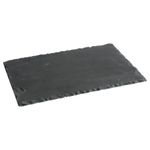Casa si Gradina - Mobilier - Seturi de mobilier - Seturi bucatarie - Platou servire Atmosphera ardezie, 20x30 cm, negru - Infinity.ro