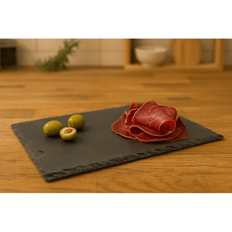 Casa si Gradina - Mobilier - Seturi de mobilier - Seturi bucatarie - Platou servire Atmosphera ardezie, 20x30 cm, negru - Infinity.ro