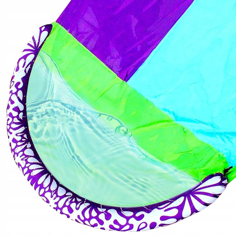 Petshop - Accesorii petshop - Jucarii animale - Jucarii educative - Tobogan de apa dublu cu fantana si 2 placi gonflabile incluse, 482x145 cm, multicolor - Infinity.ro
