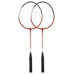 Petshop - Accesorii petshop - Jucarii animale - Jucarii educative - Set badminton 9 piese, 2 rachete metalice, 6 fluturasi si husa, 66 cm, multicolor - Infinity.ro
