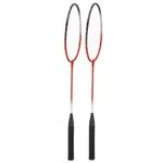 Petshop - Accesorii petshop - Jucarii animale - Jucarii educative - Set badminton 9 piese, 2 rachete metalice, 6 fluturasi si husa, 66 cm, multicolor - Infinity.ro